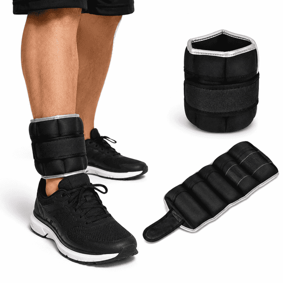 Adjustable Ankle Weights, Strength Training Wrist & Ankle Weights Set, 4.4 Lbs Weighted Ankle Weight for Women, Men and Kids, Portable Fitness Weights for Running, Lifting and Gym Workout
