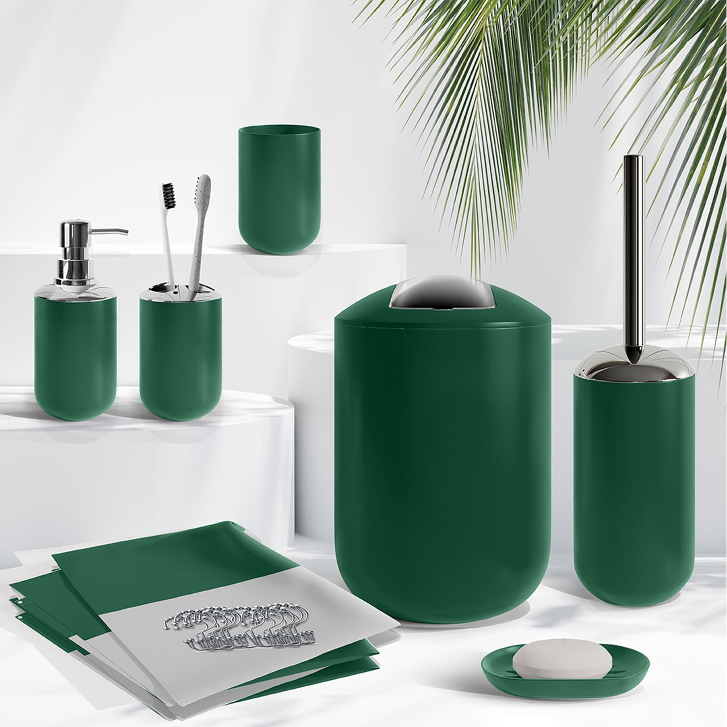 Luxury Bathroom Accessories Forest Green Tray –, VESIMI Design