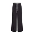 thumbnail image 5 of RongHuan Womens Wide Leg Track Pants High Elastic Waist Baggy Casual Drawstring Sweatpants with Pockets Streetwear, 5 of 7