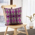 thumbnail image 5 of LALILO Throw Pillow Covers Damask Magenta With Golden And With Cushion Cover 18" x 18", 2 Pack, 5 of 6