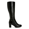 thumbnail image 2 of GIANI BERNINI Womens Black Slip Resistant Comfort Adonnys Round Toe Block Heel Zip-Up Leather Dress Boots 6.5 M, 2 of 4