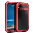 thumbnail image 2 of Case for iPhone 17Pro 6.3" with Built-in Glass Screen Protector, Heavy Duty Shockproof Tough Rugged Design, 360 Full Body DustProof Protection,Red, 2 of 7
