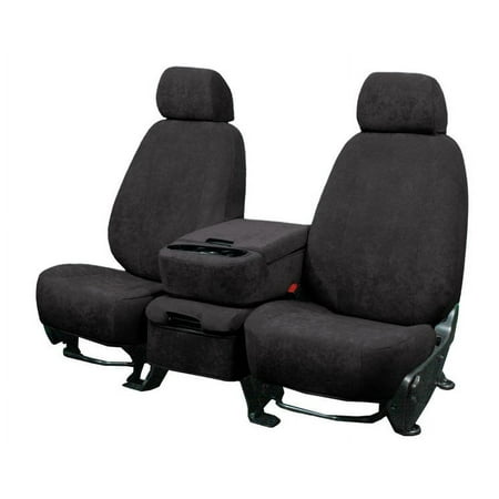 CalTrend Front Buckets SuperSuede Seat Covers for 2007-2009 Chrysler Town & Country - CR152-03SS Charcoal Insert and Trim