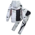 thumbnail image 4 of Ropa para niños Descendientes 3 Carlos Disfraz de cosplay para niños Zentai Ropa de fiesta divertida con guantes Sudadera con capucha + Conjuntos de pantalones, 4 of 4