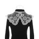 thumbnail image 3 of COLLAR FALSO DESMONTABLE INSPIRE CHIC con Rhinestones, Chalina Mini, Gargantilla, Collar Peter Pan Falso para Blusa de Mujer, Día de la Madre, Talla Única, Blanco-1, 3 of 5