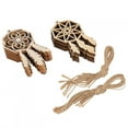 thumbnail image 2 of Decoraciones colgantes de madera duraderas para vacaciones, adornos de madera DIY, juego de adornos de madera, para tienda, decoración del hogar, fies,Decoraciones colgantes de madera navideas Conjunt Higoodz Arte y Manualidades, 2 of 7