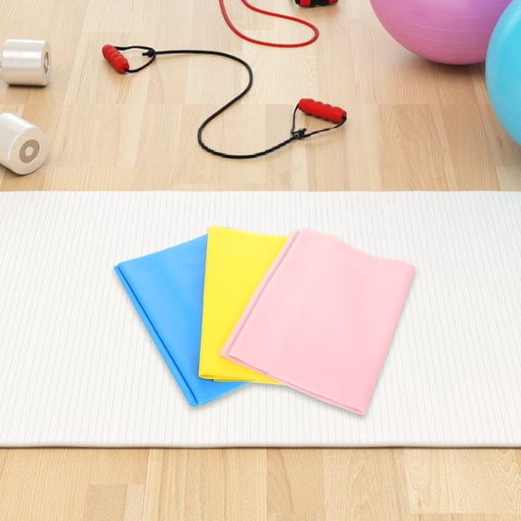 RENACLIPY Yoga Accessory Exercise Band Yellow TPE 3Pcs