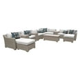 thumbnail image 2 of TK Classics Coast 14 Piece Outdoor Wicker Patio Furniture Set 14a, 2 of 11