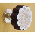 thumbnail image 2 of IBA Indianbeautifulart Boutons de Meubles Gravés Blancs Boutons de Tiroir d'Armoire Lot de 10, 2 of 3