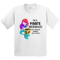 thumbnail image 3 of Inktastic I'm a Pirate Mermaid-like a Regular Mermaid, Only Cooler Youth T-Shirt, 3 of 5