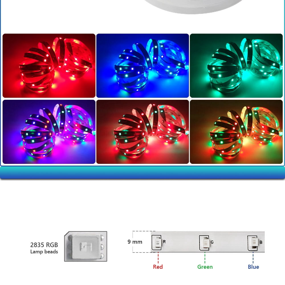 POINTERTECK Waterproof 15M 900 LED RGB 2835 SMD Strip Light Flexible 12V Remote Power