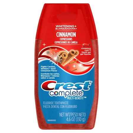 Crest Complete Whitening + Cinnamon Expressions Liquid Gel Toothpaste, Cinnamon Rush, 4.6 (World Best Toothpaste Gel)