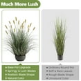 thumbnail image 6 of FloraFairy 3ft Onion Grass, Artificial Plant and Greenery, Fake Floor Plants Indoor Outdoor, Potted Faux Green Bristlegrass with Yellow Spikes, Horsetail Reed Grass, House Decorative, 6 of 8