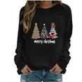 thumbnail image 2 of Xdegoge Ladies Christmas Hoodie Vintage Funny Hooded Sweatshirt Xmas Tree Long Sleeve Shirt Trendy Winter Shirts Casual Vacation Tops 2025, 2 of 4