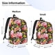 thumbnail image 2 of Disketp Cute Pigs Sunflower print Canvas Backpack Lightweight Travel Daypack Student Rucksack Laptop Backpack-Small, 2 of 5