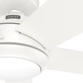 thumbnail image 6 of Hunter 52 inch Indoor Ceiling Fan with LED Light and Remote Control - White Ceiling Fan, Standard Mount, 5 Blades, For Bedroom, Living Room, or Kitchen, Quiet - Zayden 51697, Fresh White, 6 of 17