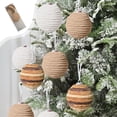 thumbnail image 4 of AYktou 3 Pcs Christmas Ball Ornaments, 2.8 Inch Velvet Christmas Tree Balls Set Ripple Pattern Multi-Color Combination Hanging Pendant Decorative Balls for Xmas Tree Birthday Party Home Decor, 4 of 9