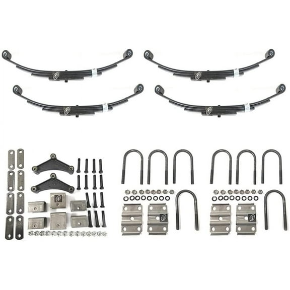 Southwest Wheel 4,400 lbs. Tandem Trailer Axle Suspension Kit (Leaf Springs, Hanger & U-Bolt kit)