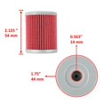 thumbnail image 2 of NEW For Suzuki 16510-24501 16510-25C00 ATV Motorcycle Oil Filter, 2 of 3