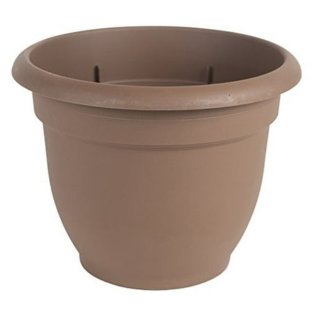 UPC 087404563089 product image for Bloem Ariana Self Watering Planter 8.75 x 7 Plastic Round Chocolate Brown | upcitemdb.com