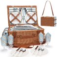thumbnail image 1 of Juego de Canasta de Picnic HappyPicnic para 4 Personas con Enfriador y Manta, 1 of 8