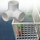 thumbnail image 2 of Conectores de tubería de PVC de 3 vías, accesorios tridimensionales, conectores de muebles, marco de invernadero (32 mm, 4 piezas) (hy), 2 of 4