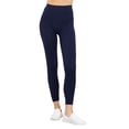 thumbnail image 3 of FashionStream High Waist Seamless Stretch Nylon Spandex Leggings 3 Pack (Juniors), 3 of 7