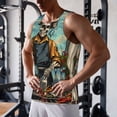 thumbnail image 5 of Pofeuu Skeleton Chef BBQ Scene Print Men's Workout Tank Tops Sleeveless Muscle Gym Shirt Quick Dry-XX-Large, 5 of 7