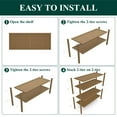 thumbnail image 6 of decorUhome 4 Tier Bamboo Shoe Rack , Shoe Shelf for Closet, Shoe Storage Organizer for Entryway, Walnut, 26.7" x 11" x 26", 6 of 9