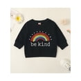 thumbnail image 2 of Mialoley Chandail pour Bébé, Imprimé Fleurs/arc-en-Ciel/ Lettres Col Rond Manches Longues Tenue d'Automne, 0-3 Ans, 2 of 8