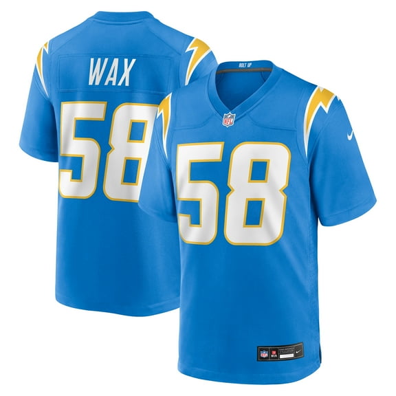 Men's Nike Marlowe Wax Powder Blue Los Angeles Chargers Team Game Jersey