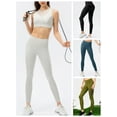 thumbnail image 2 of Pantalones de mujer Leggings deportivos para mujer con ropa deportiva ajustada de bolsillo para entrenamiento de yoga y correr, 2 of 7