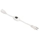 thumbnail image 2 of Cable De Extensión Polarizado De 2 Clavijas, Cable De Extensión De Alimentación De EE. UU. Ignífugo Con Interruptor Para Enchufe 1-15P&nbsp;macho&nbsp;a&nbsp;1-15R&nbsp;hembra, 2 of 8