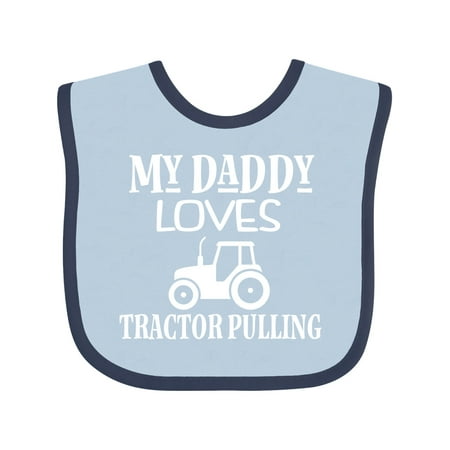 

Inktastic Tractor Pulling Dad Gift Baby Boy or Baby Girl Bib