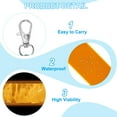 thumbnail image 3 of Uxcell Safety Reflector, Reflector Tag Pendant Reflective Safety Keychain Gear for Backpack Cycling Running Gold, 3 of 6