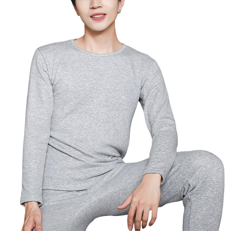 Men's Winter Sport Thermal Underwear Set, Winter Pajamas Suit
