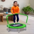 thumbnail image 2 of Sportspower My 1st Trampoline 36" Indoor/Outdoor Mini Rebounder Trampoline with No-Gap Padded Cover, for Toddlers & Kids, Max Weight Capacity 220 LBS - LIME GREEN, 2 of 7