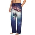 thumbnail image 6 of Fuzoiu Planets Stars And Galaxies Print Men's Pajama Pants,Lounge Pants for Men,Lounge PJ Bottoms,Sleepwear Pants with Drawstring Pockets -Medium, 6 of 6