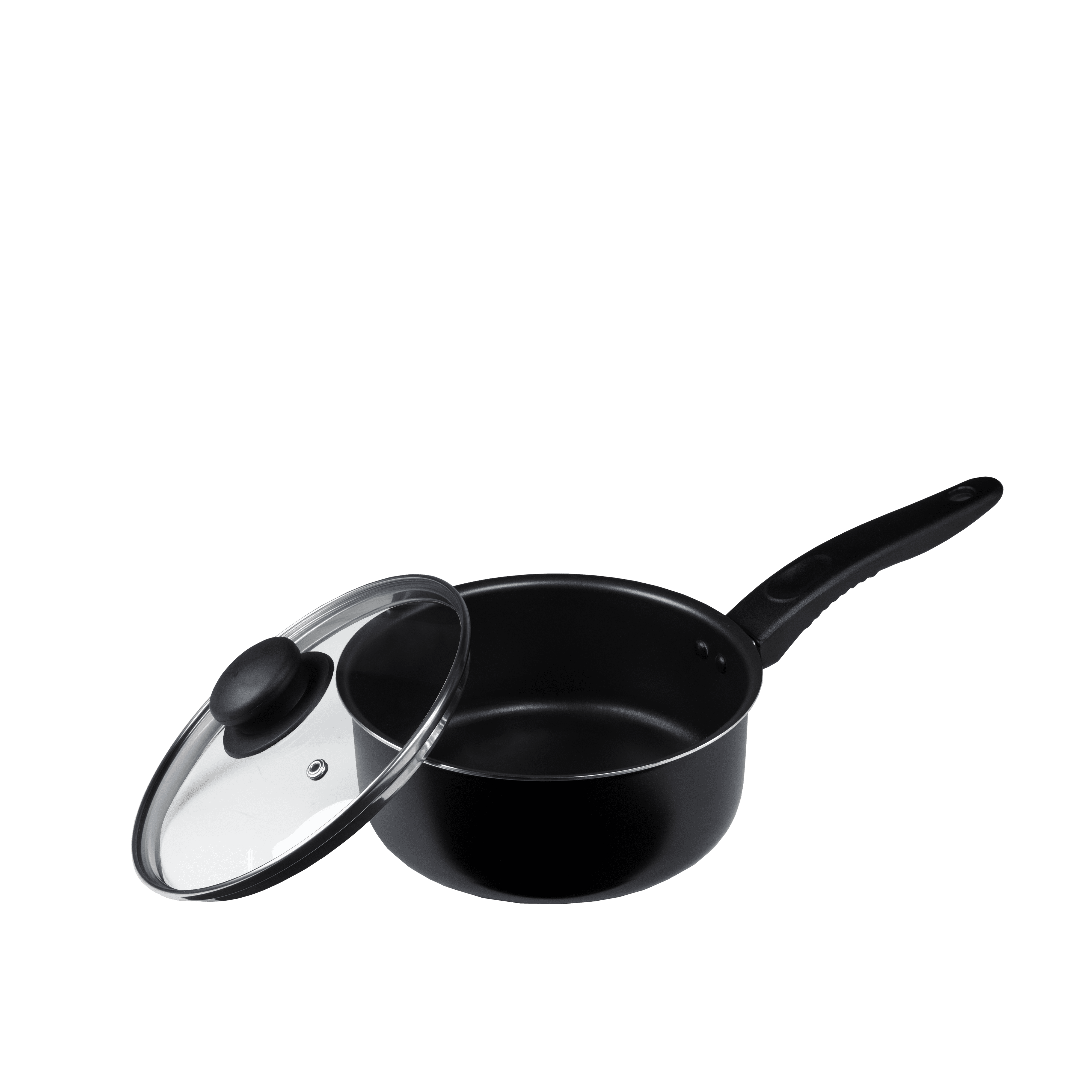 KOCH SYSTEME CS Nonstick Saucepan Set with Lid - 1.5 Quart & 3 Quart Stone  Derived Coating Sauce Pan with Pour Spouts, Milk Pan & Pot with Bakelite