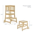 thumbnail image 5 of Dream On Me 2-in-1 Funtastic Tower and Step Stool, Easy to Assemble, Natural, 5 of 7