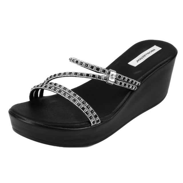 Sandalias con plataforma Exterior Sintético Color Negro Para Mujer De RBCOLLECTION