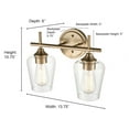thumbnail image 4 of Millennium Lighting - Ashford - 2 Light Bath Vanity-10.75 Inch Tall and 13.75, 4 of 4