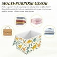 thumbnail image 7 of Leaves with Dinosaurs Storage Basket Foldable Laundry Basket Shelf Kids Toy Storage Container Organizer with Handles, 7 of 7