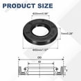 thumbnail image 2 of 2Pack Oil Seal, 25x50x7mm TC Nitrile Rubber Double Lip Cover with Hook Kit, 2 of 7