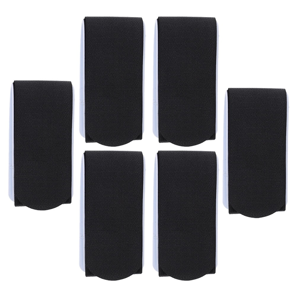 Lot De 6 Sangles De Ski – Nylon Résistant, Réglables, Avec Protection Antidérapante, Noir