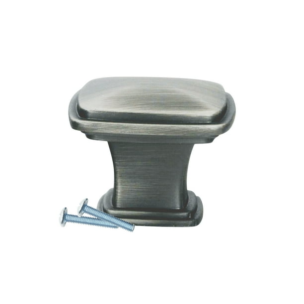 Temple Square Style Antique Nickel Hardware Knob, 111/16