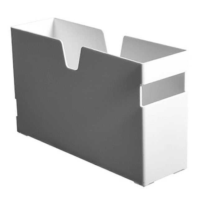 White Plastic Storage Box for Kitchen Organization Multi Functional Supplies Container