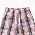 thumbnail image 6 of Thousandth Men's Plus Size Casual Elastic Waistband Fashionable Drawstring Checkered Athletic Five Point Ice Silk Quick Drying Shorts, 6 of 7