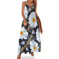 thumbnail image 1 of Vestido largo bohemio con cadenas doradas y estampado de joyas, estilo vintage, moda urbana, tirantes personalizados, talla grande, 1 of 7