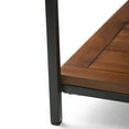 thumbnail image 3 of Simpli Home Skyler SOLID MANGO WOOD and Metal 34 inch Wide Square Industrial Coffee Table in Dark Cognac Brown, 3 of 5